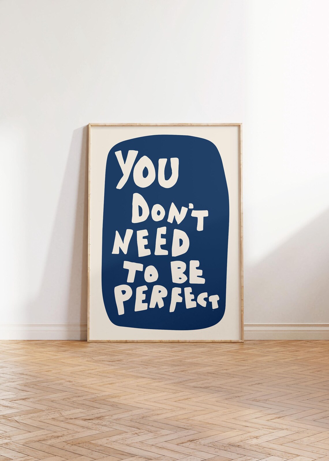 You Dont Need To Be Perfect Retro Quote Art Print - Image 3