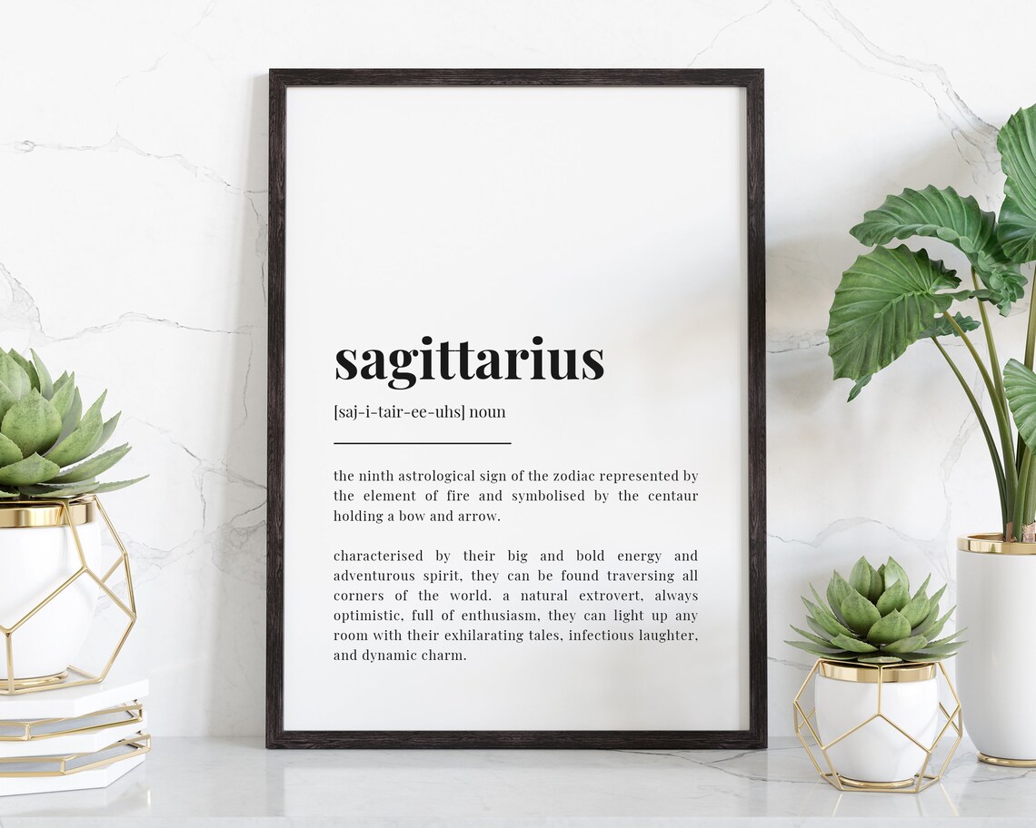 Sagittarius Definition Print, Astrology Gift Art Print - Image 2