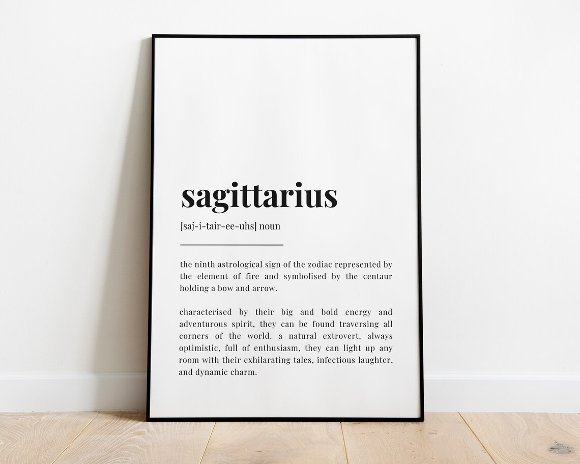 Sagittarius Definition Print, Astrology Gift Art Print - Image 3