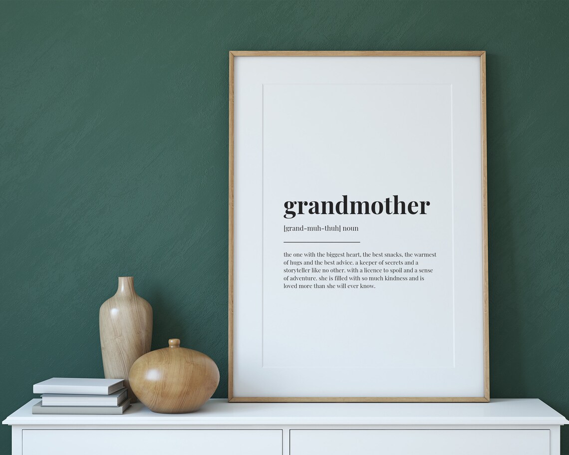 Grandmother Definition Quote, Gift For Grandmother - Image 3