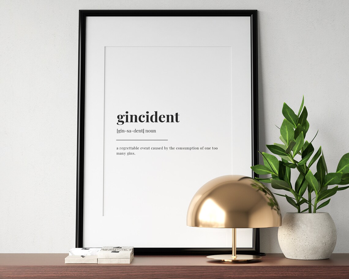 Gincident Definition Meaning, Gift For Gin Lover - Image 3