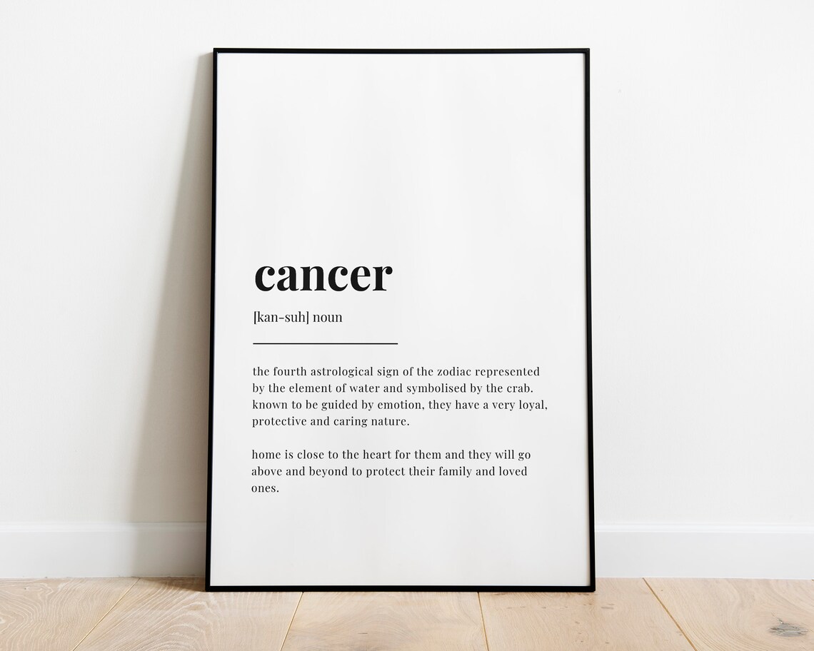 Cancer Definition Print, Astrology Art Print - Image 2