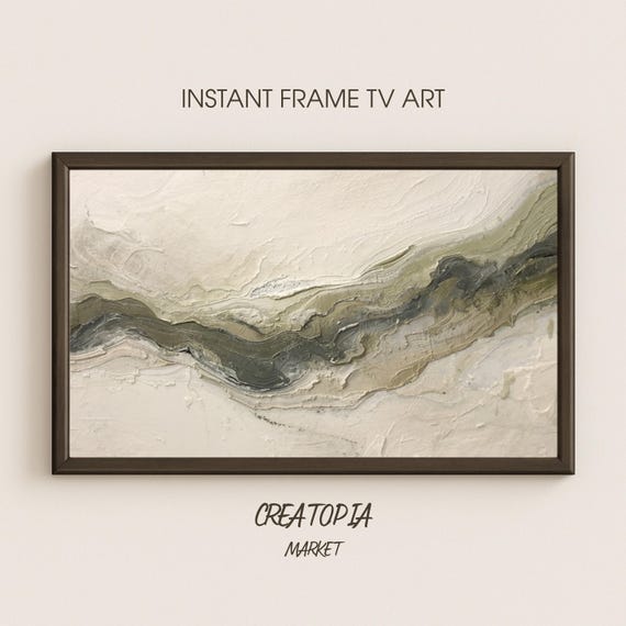 Samsung Frame Tv Art Flow Of Light Abstract Oil Texture