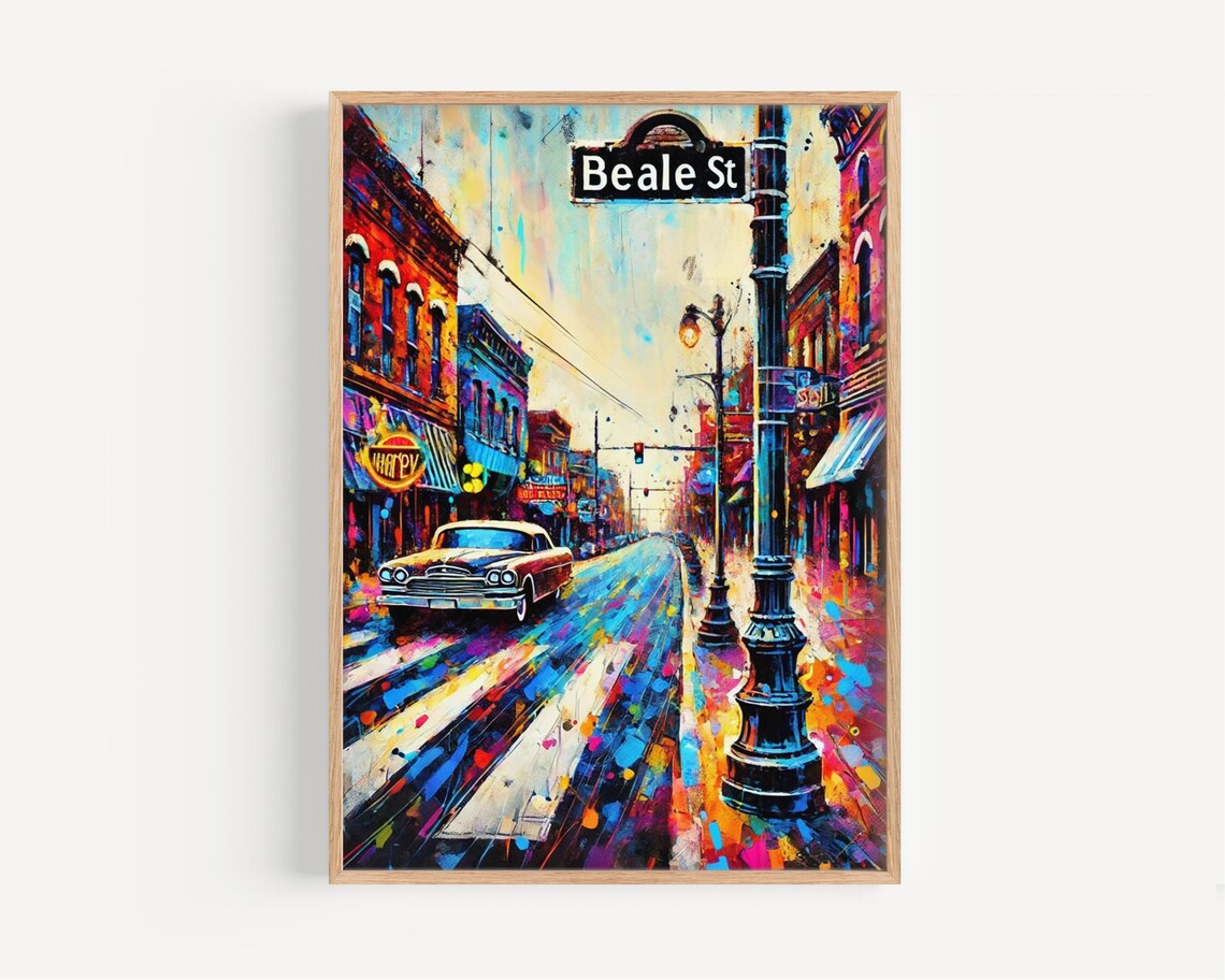 Beale Street Memphis Tennessee Travel Poster