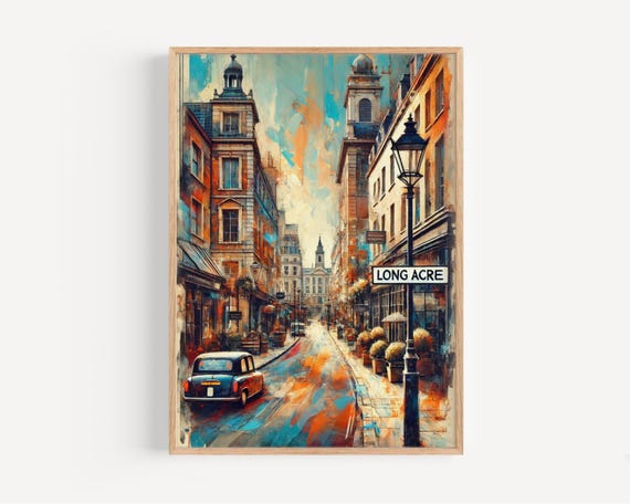 Long Acre London Art Print Urban Travel Poster