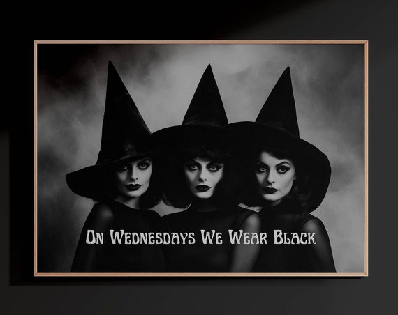 Witchy Wall Art Vintage Halloween Decor Dark Aesthetic Funny Halloween Art Print Witchy Decor Witchy Aesthetic Gothic Decor Dark Prints