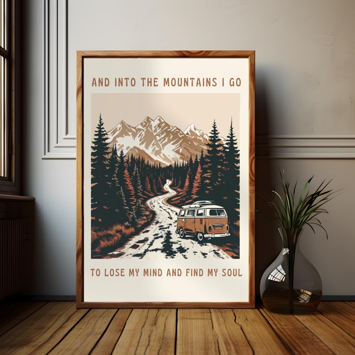 Into The Mountains Motivational Poster, Inspirational Quote - Image 2