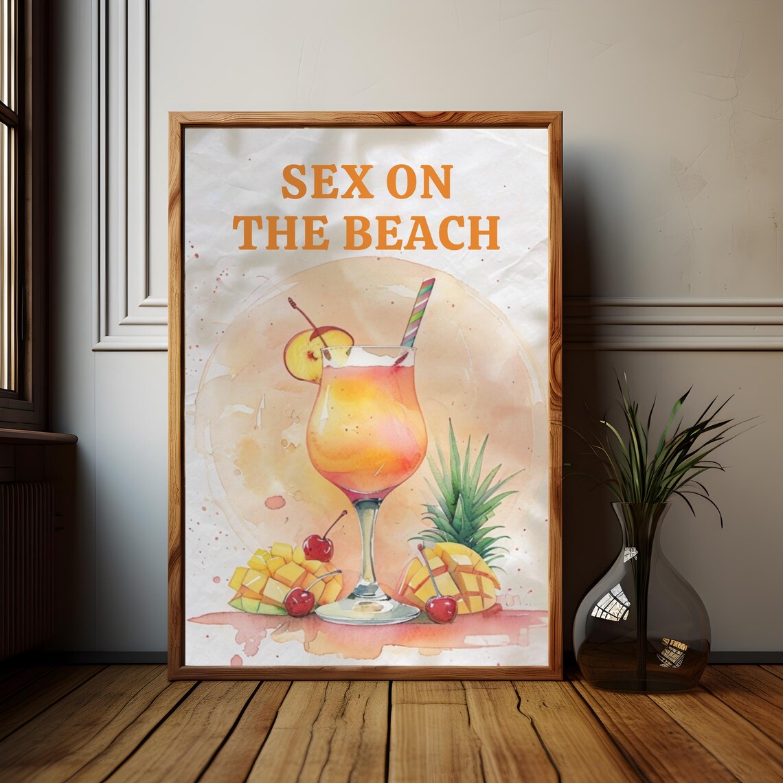 Sex On The Beach Poster, Cocktail Kitchen Wall Decor - Image 2