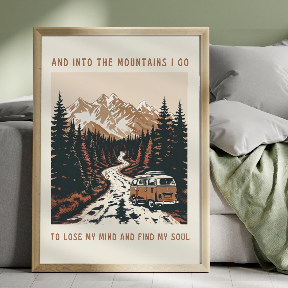 Into The Mountains Motivational Poster, Inspirational Quote - Image 4