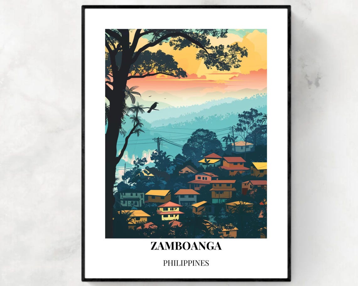 Fort Pilar Travel Print Wall Art Zamboanga City Philippines City Print Fort Pilar Travel Gift Fort Pilar Poster