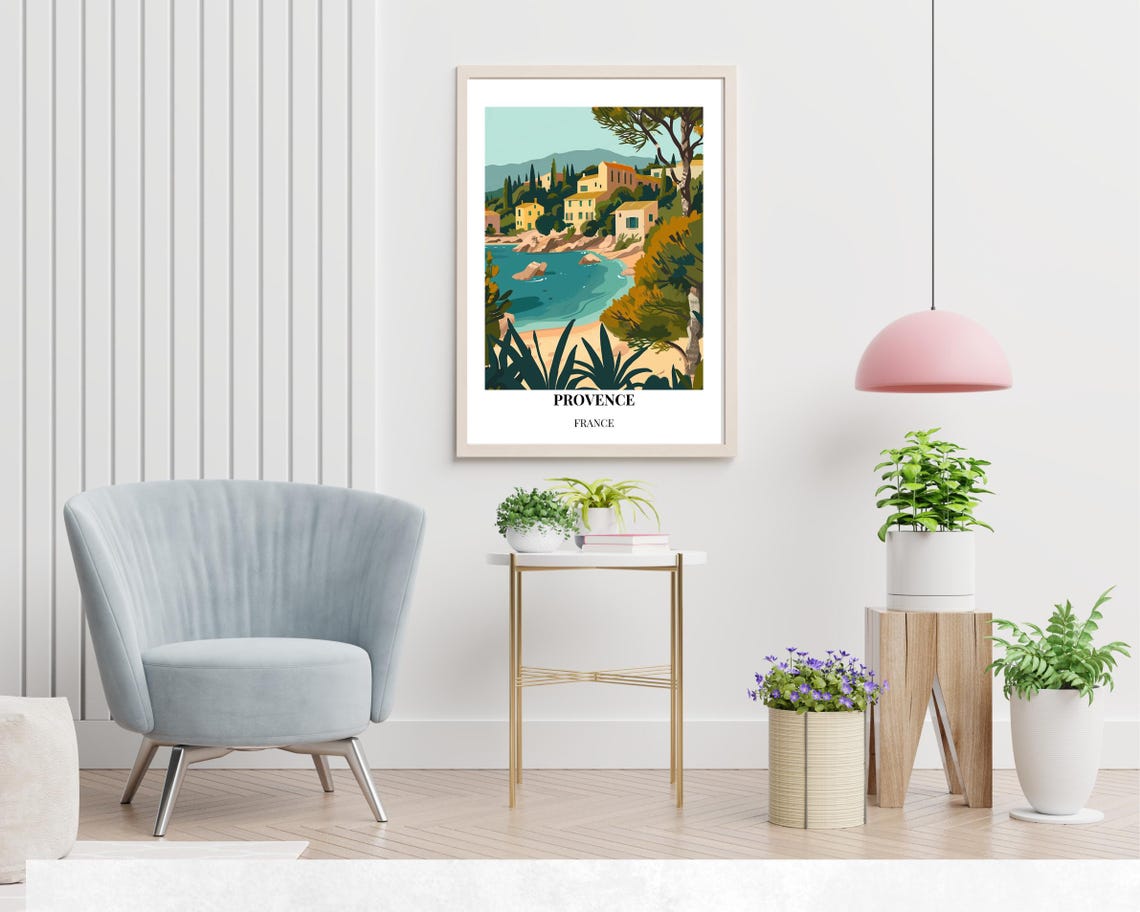 Provence France Travel Print Wall Art Provence France City Print Provence France Travel Gift Provence France Poster Travel Gift - Image 2