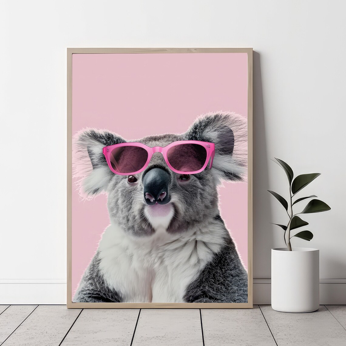 Funny Koala Print, Nursery Decor Animal Art Print