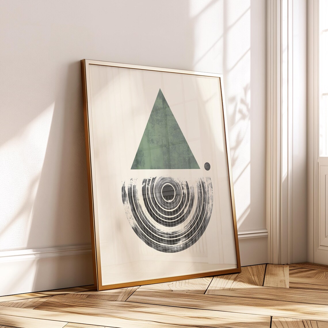 Abstract Geometric Poster, Modern Minimalist Decor
