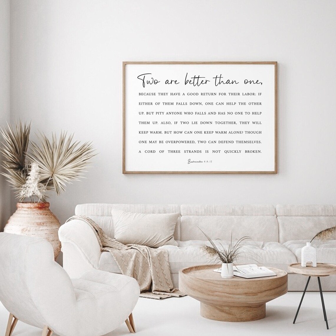 Two Are Better Than One Wedding Bible Poster - Image 2