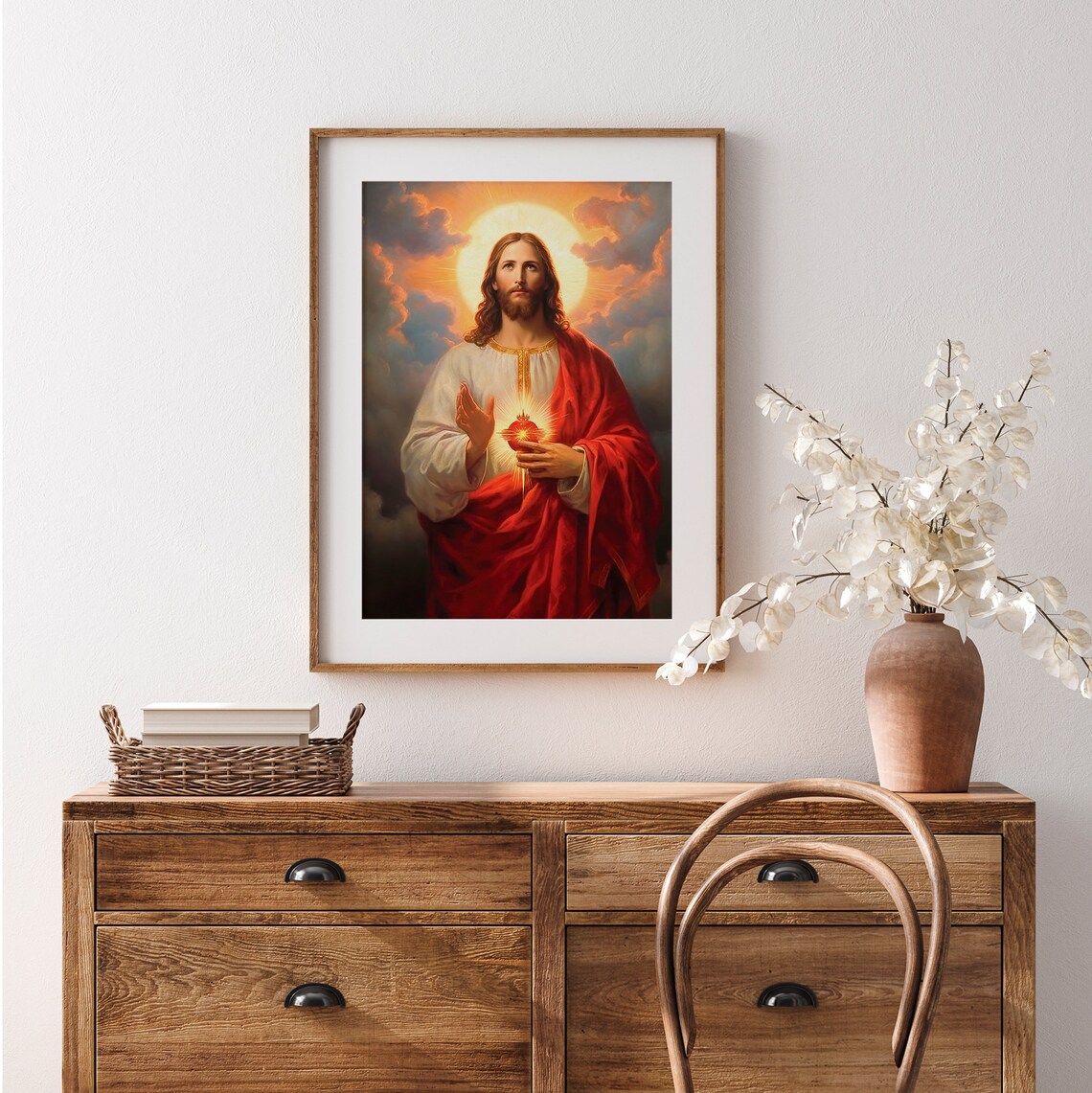 Jesus Wall Art, Farmhouse Christian Bible Print - Image 3