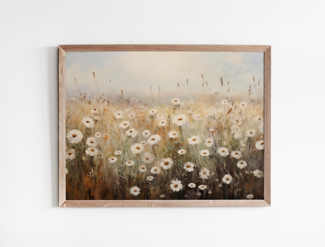 Wildflower Field Farmhouse Wall Art Print - Image 3