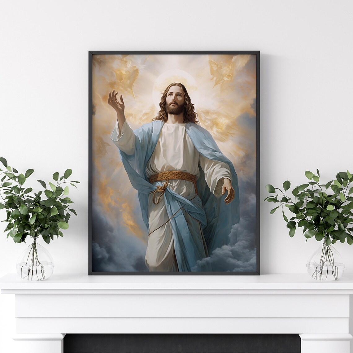 Jesus Christ Portrait, Inspirational Religious Art - Image 2