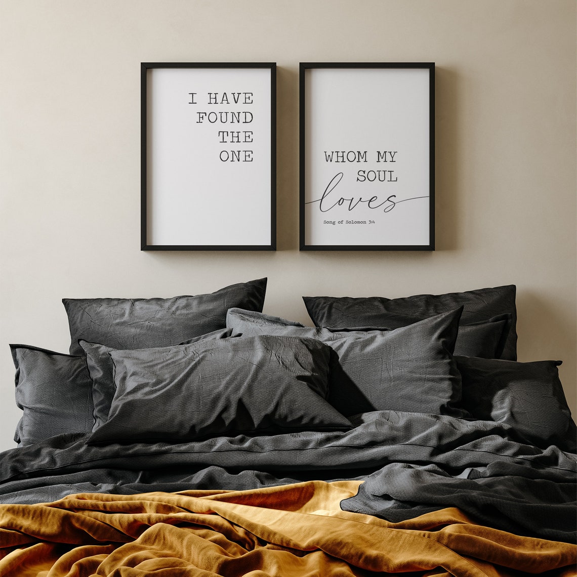 Bedroom Wall Decor I Have Found The One Whom My Soul Loves Master Bedroom Sign Bedroom Sign Song Of Solomon 34 Christian Wall Decor - Image 4