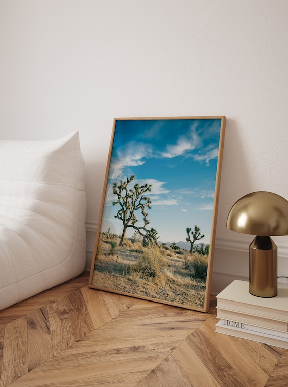 Joshua Tree National Park Blue Sky Desert Photography Art Print