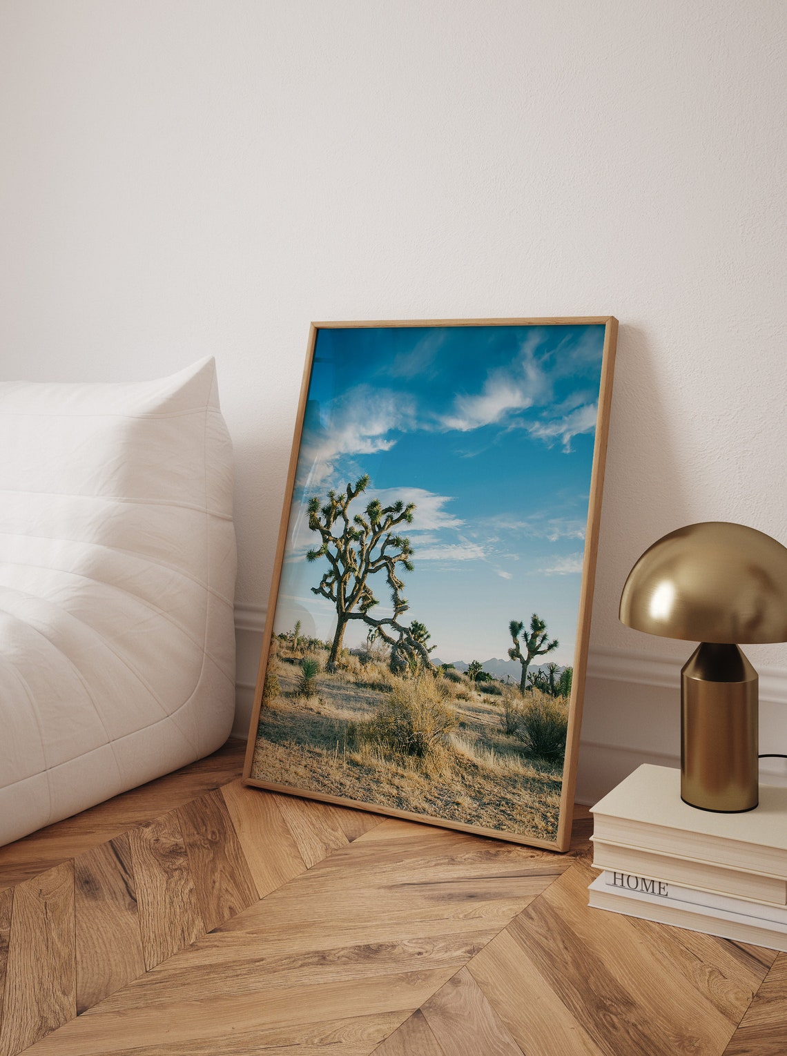 Joshua Tree National Park Blue Sky Desert Photography Art Print