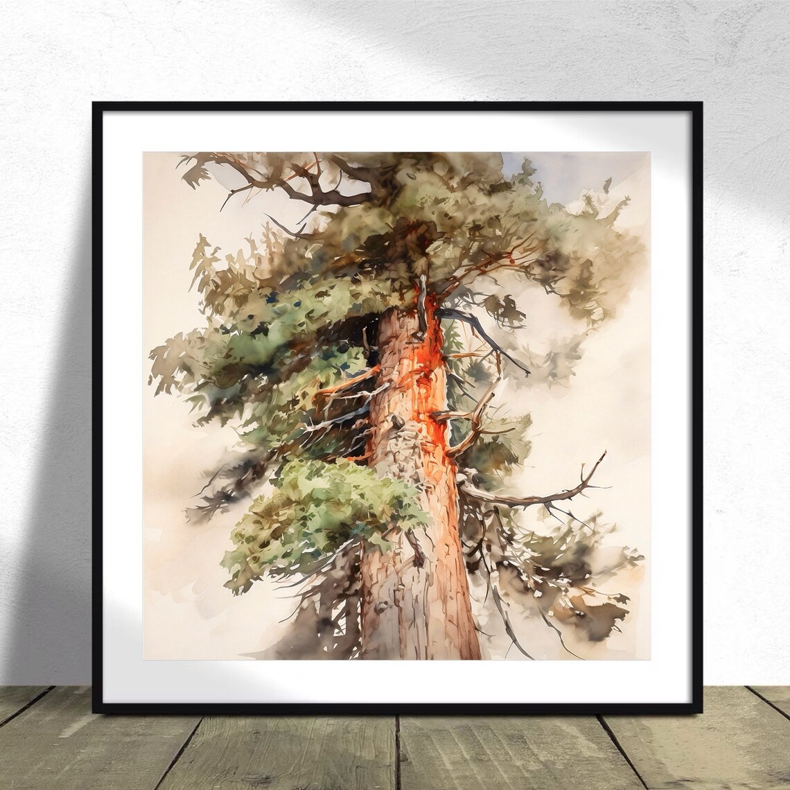 Redwood National Park Travel Poster, Watercolor Art - Image 2