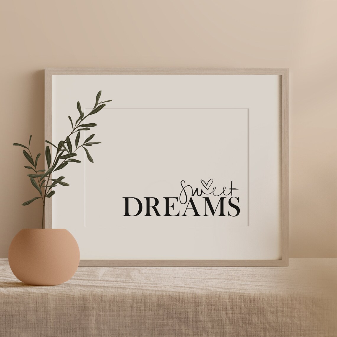 Sweet Dreams Typography Art Print, Nursery Decor - Image 2