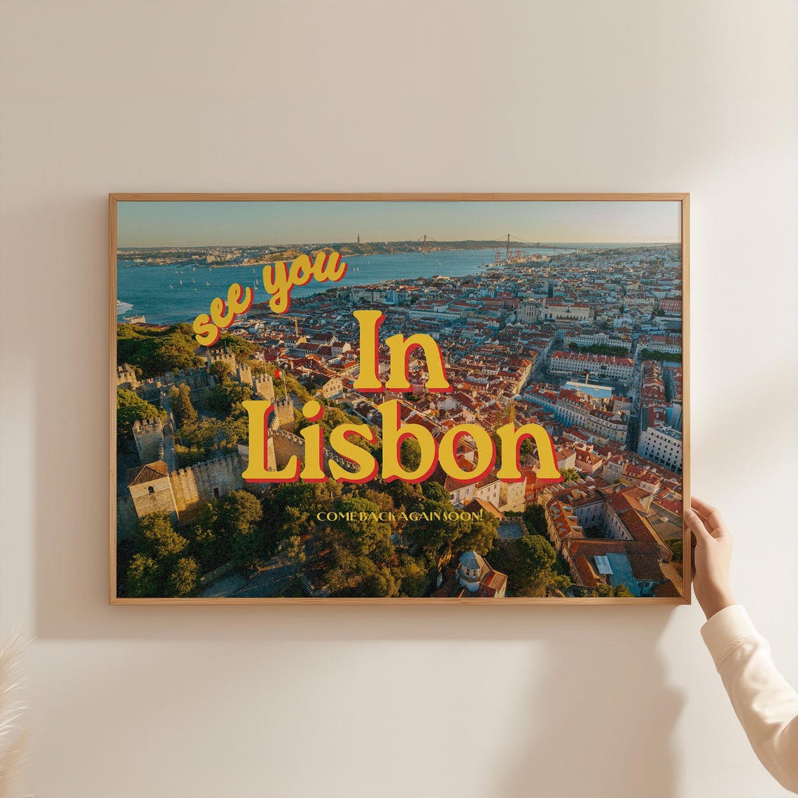 Lisbon Posters See You In Lisbon Retro Photo Art Print Preppy Art Trendy Art Print Portugal Art Gs Print Shoppe Lisbon Art Prints