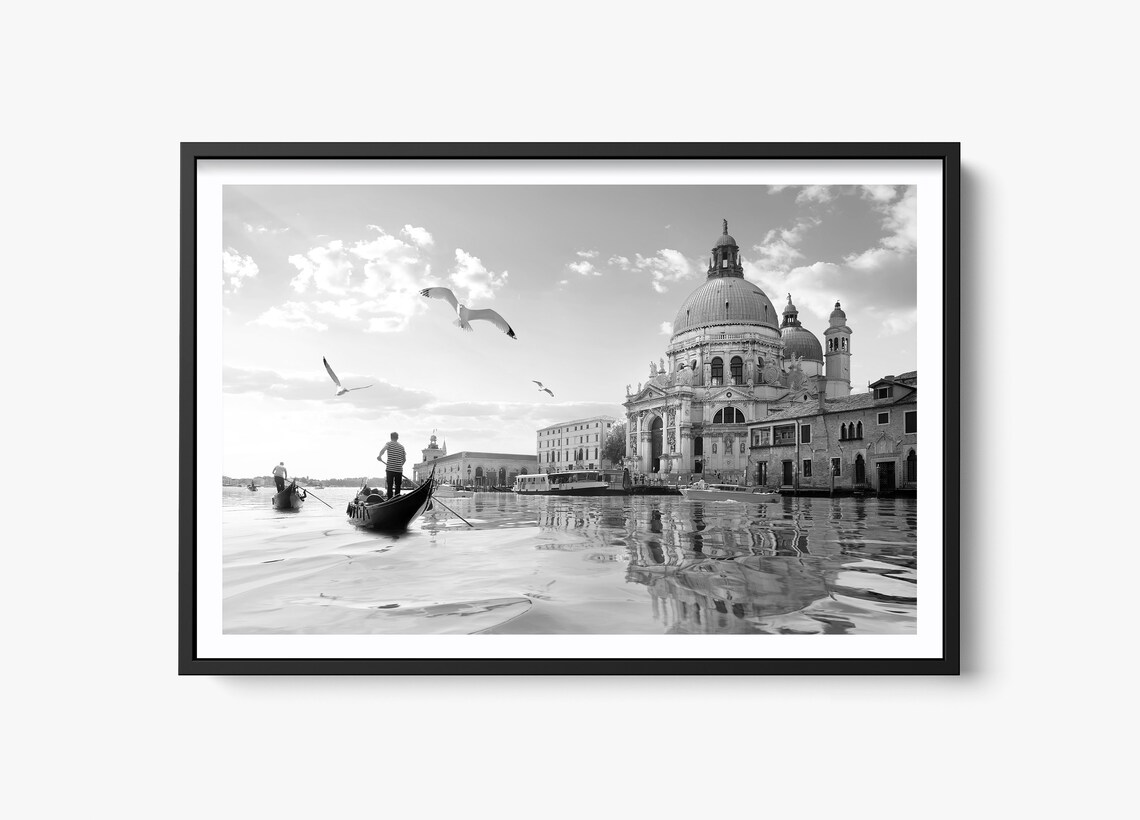 Venice Black And White Photography, Grand Canal