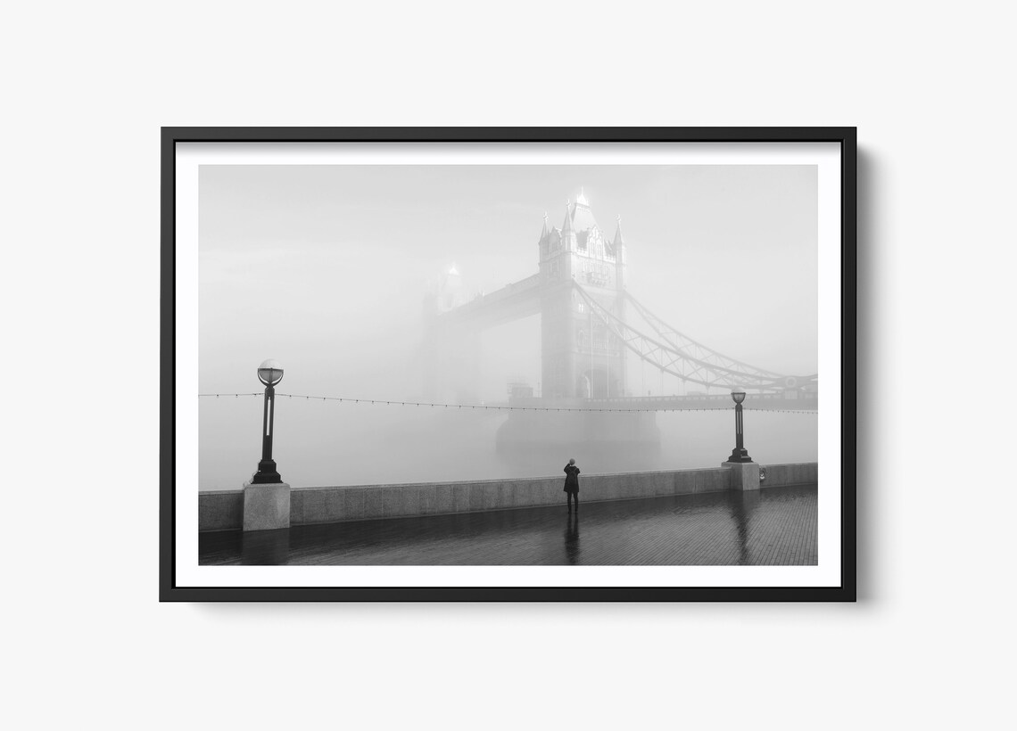 Tower Of London Photography, London Fog Art Print