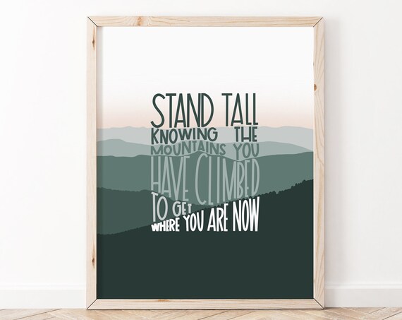 Mental Health Poster Positive Affirmations Wall Art Affirmation Therapist Office Decor Classroom