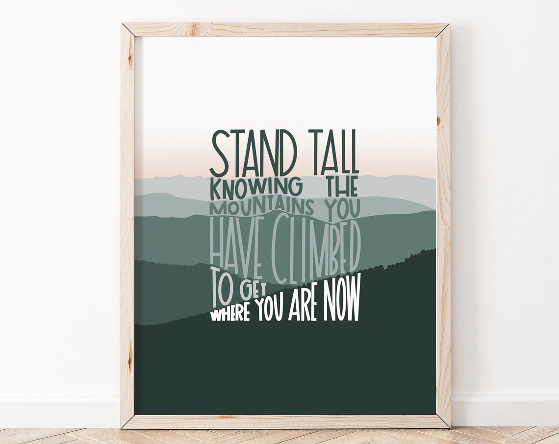 Mental Health Poster Positive Affirmations Wall Art Affirmation Therapist Office Decor Classroom
