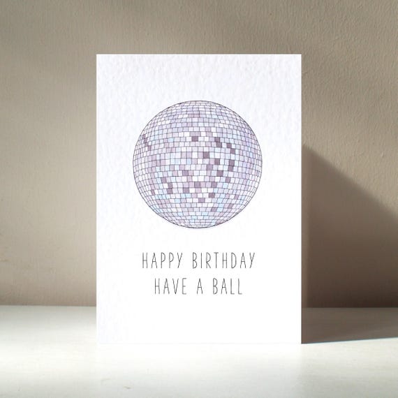 Have A Ball Personalised Disco Party Art Print