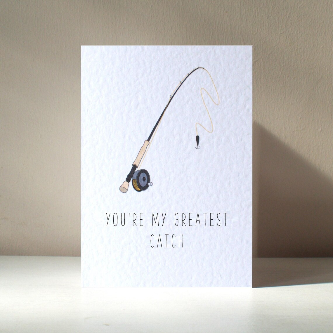 Angler Love You're My Greatest Catch Fly Fishing Rod Poster Art
