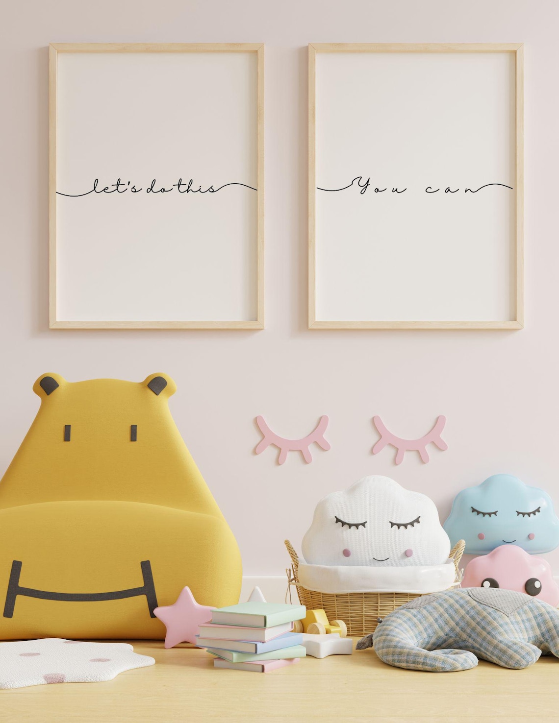 Inspirational Quote Art Print Lets Do This Motivational Wall Decor