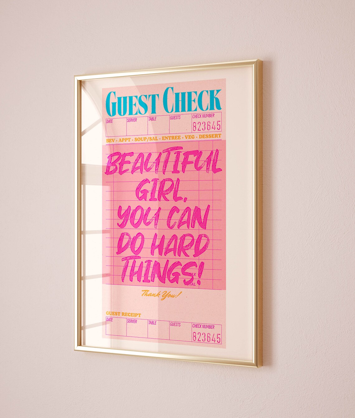 Preppy Positive Affirmation Art for Teen Girl Room - Image 2