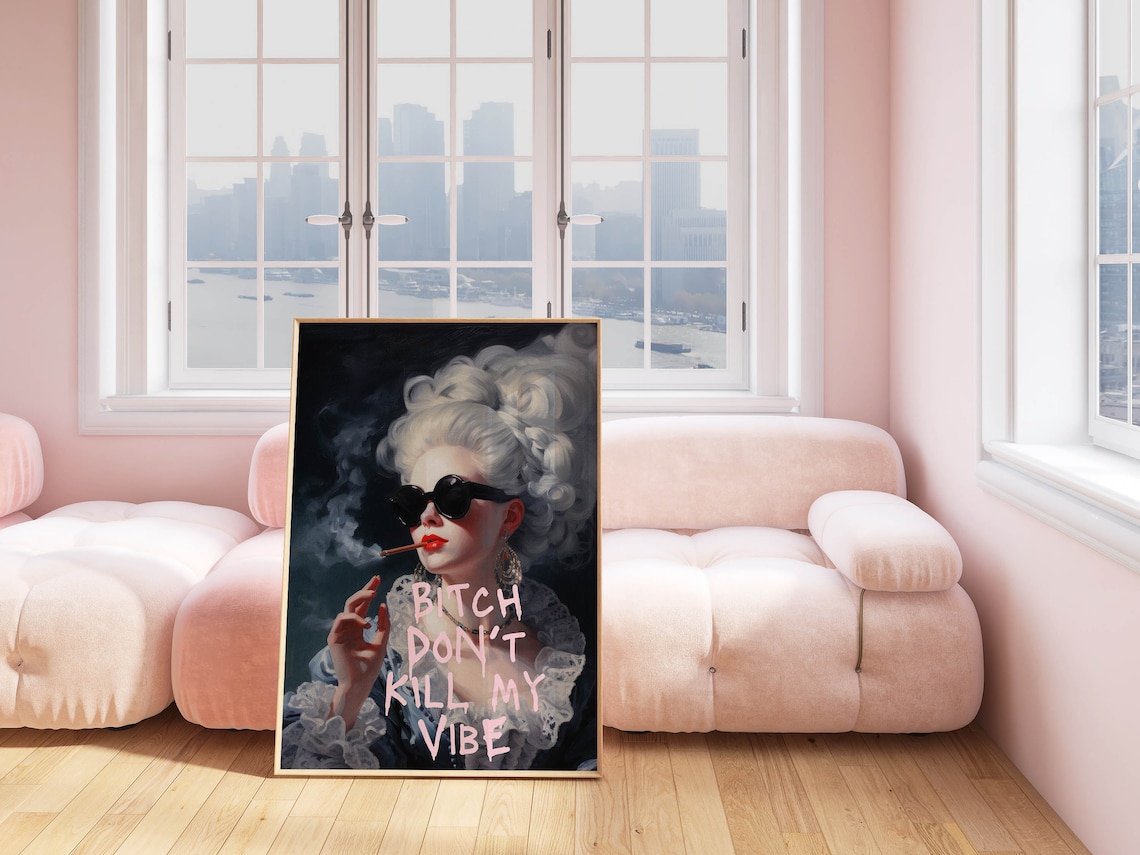 Altered Art Trendy Maximalist Vintage Poster - Image 3