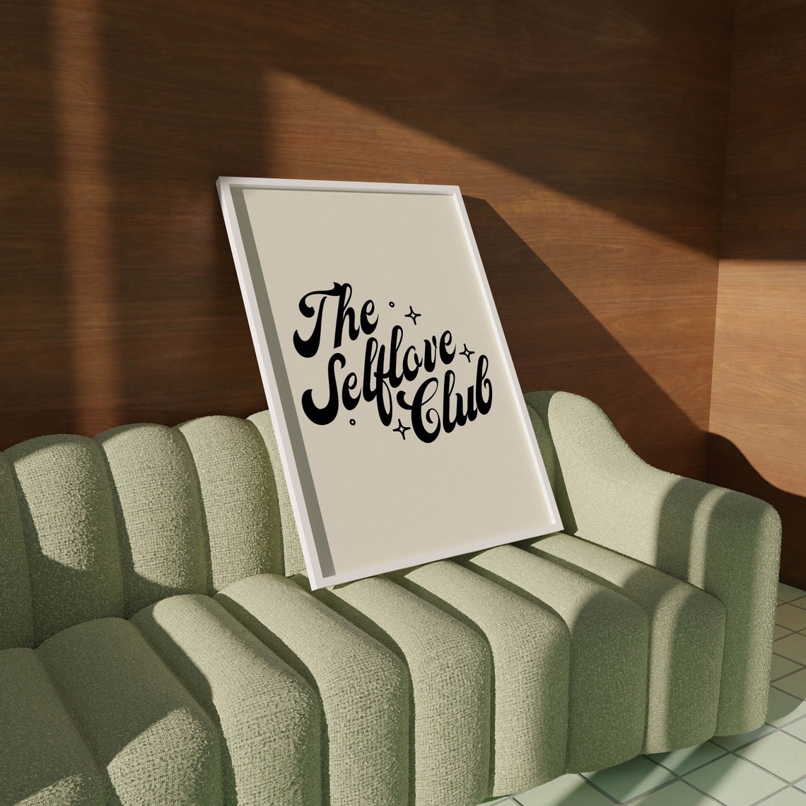The Selflove Club Bold Retro Typography Trendy Wall Decor Poster - Image 3