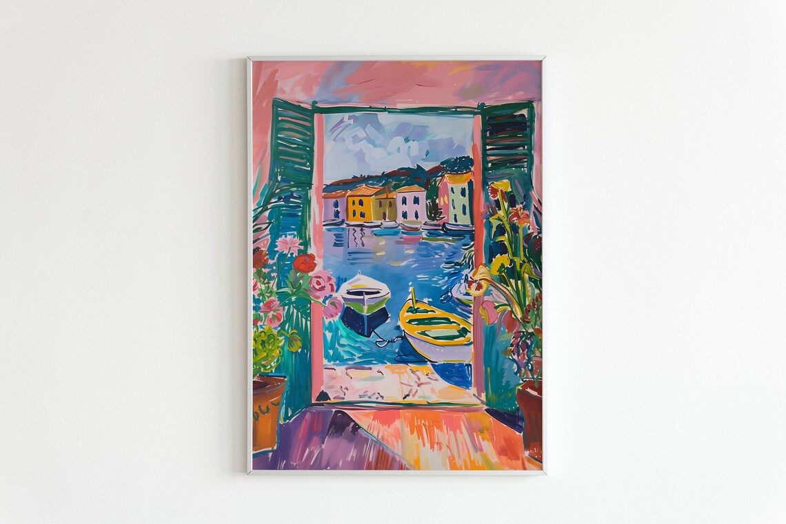 Henri Matisse Open Window Modern Wall Art Print