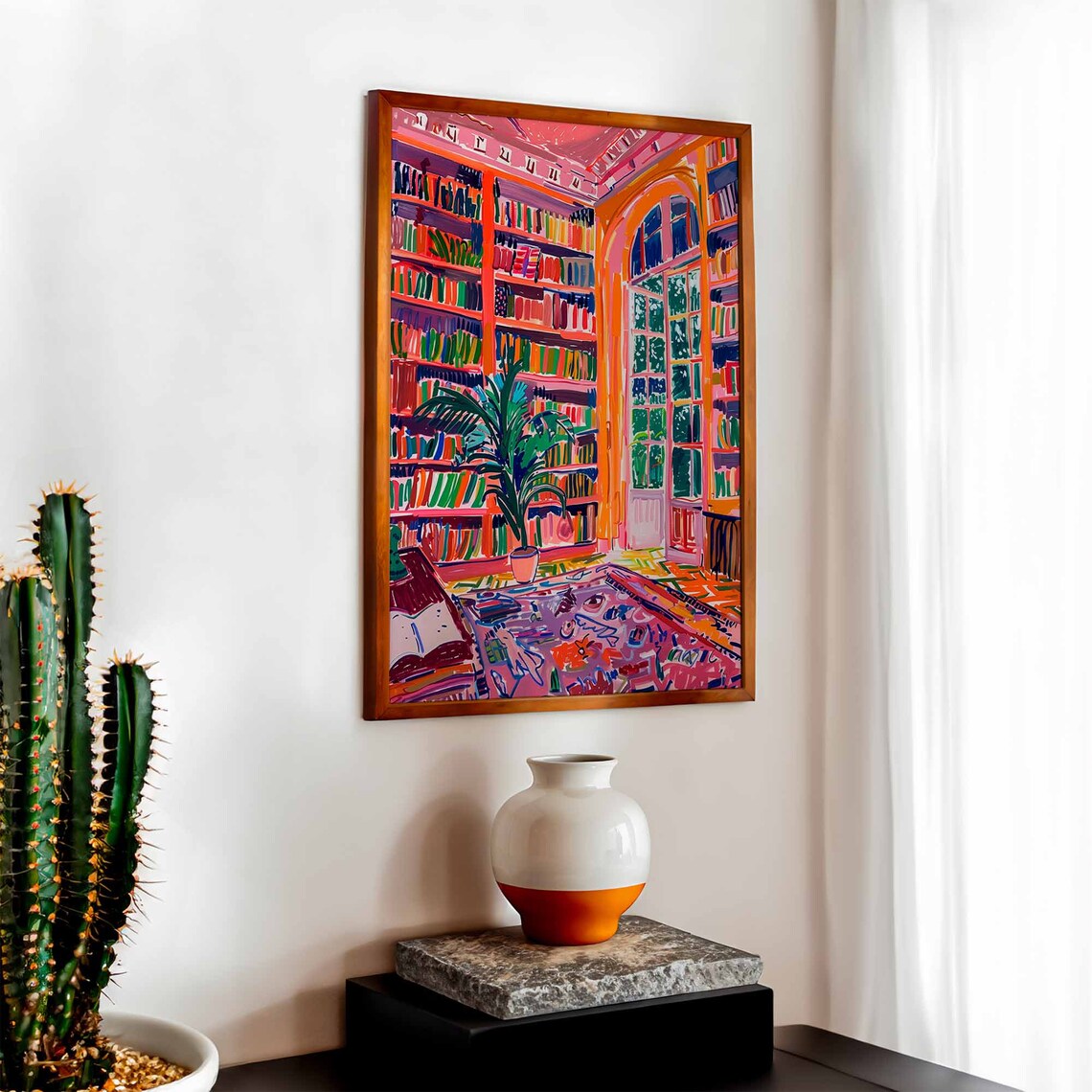Henri Matisse Library Poster, Modern Literary Art Print - Image 3