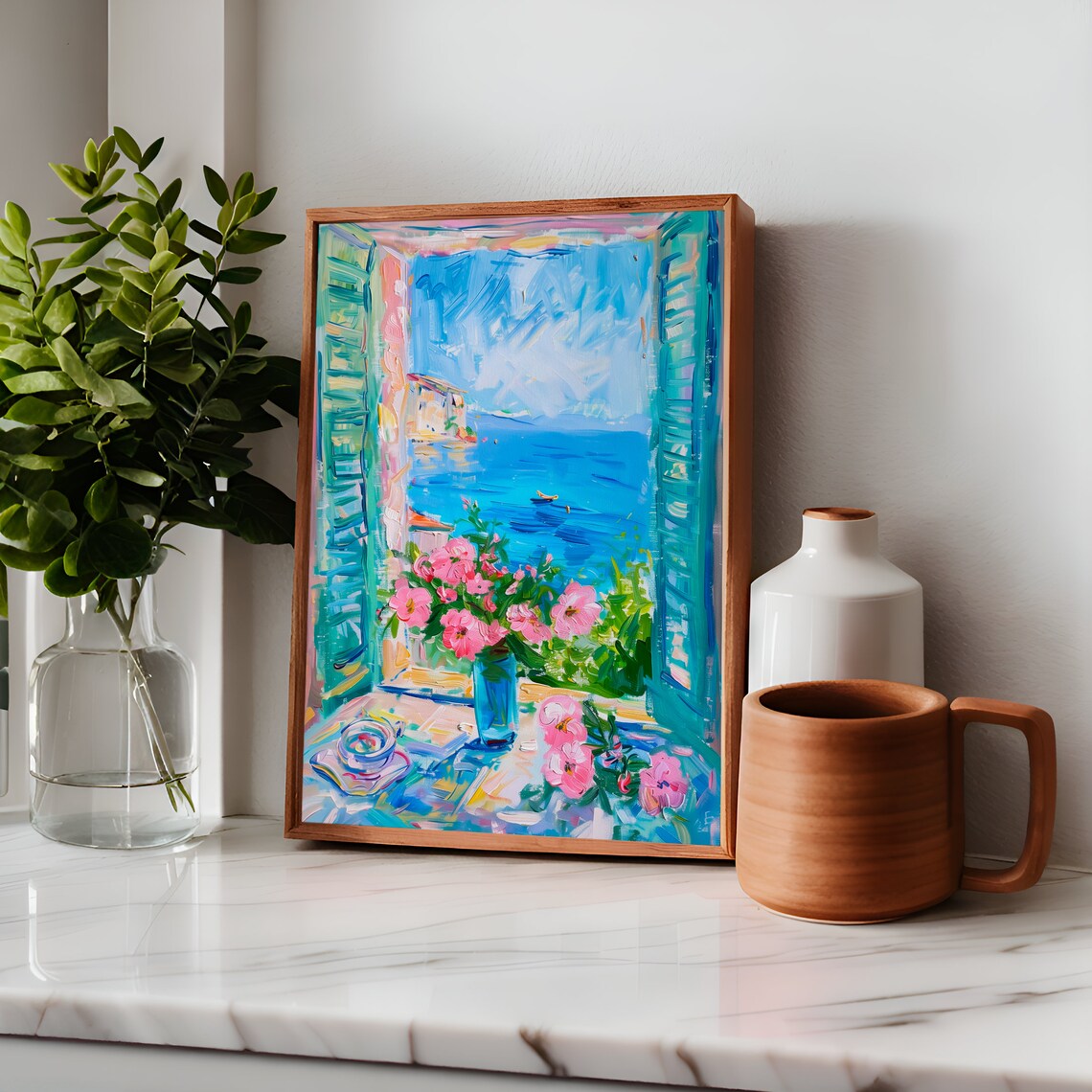 Henri Matisse Open Window Roses Art Print - Image 2