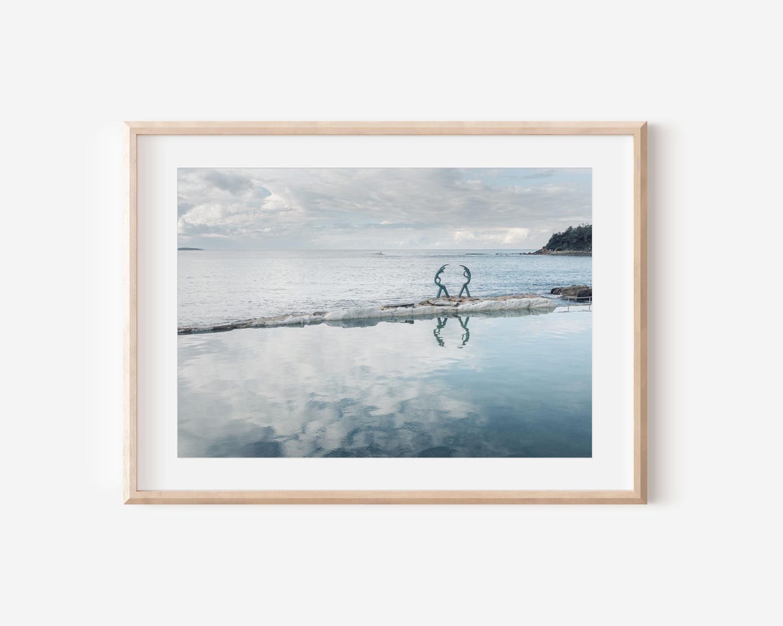 Manly Beach Fairy Bower Pool Print Minimalist Coastal Photography