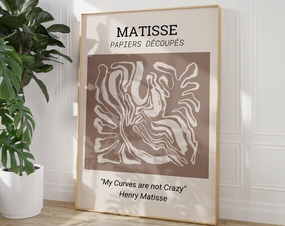 Matisse Wall Poster Abstract Art Matisse Exhibition Prints Modern Aesthetic Wall Art Wall Decoration