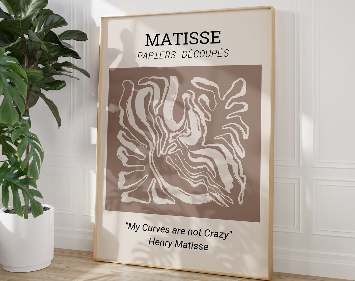 Matisse Wall Poster Abstract Art Matisse Exhibition Prints Modern Aesthetic Wall Art Wall Decoration