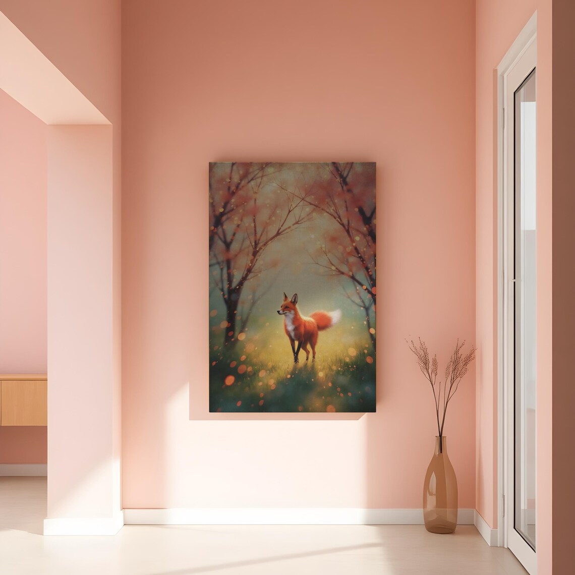 Red Fox Autumn Forest Golden Light Enchanted Wildlife Art Poster - Image 5