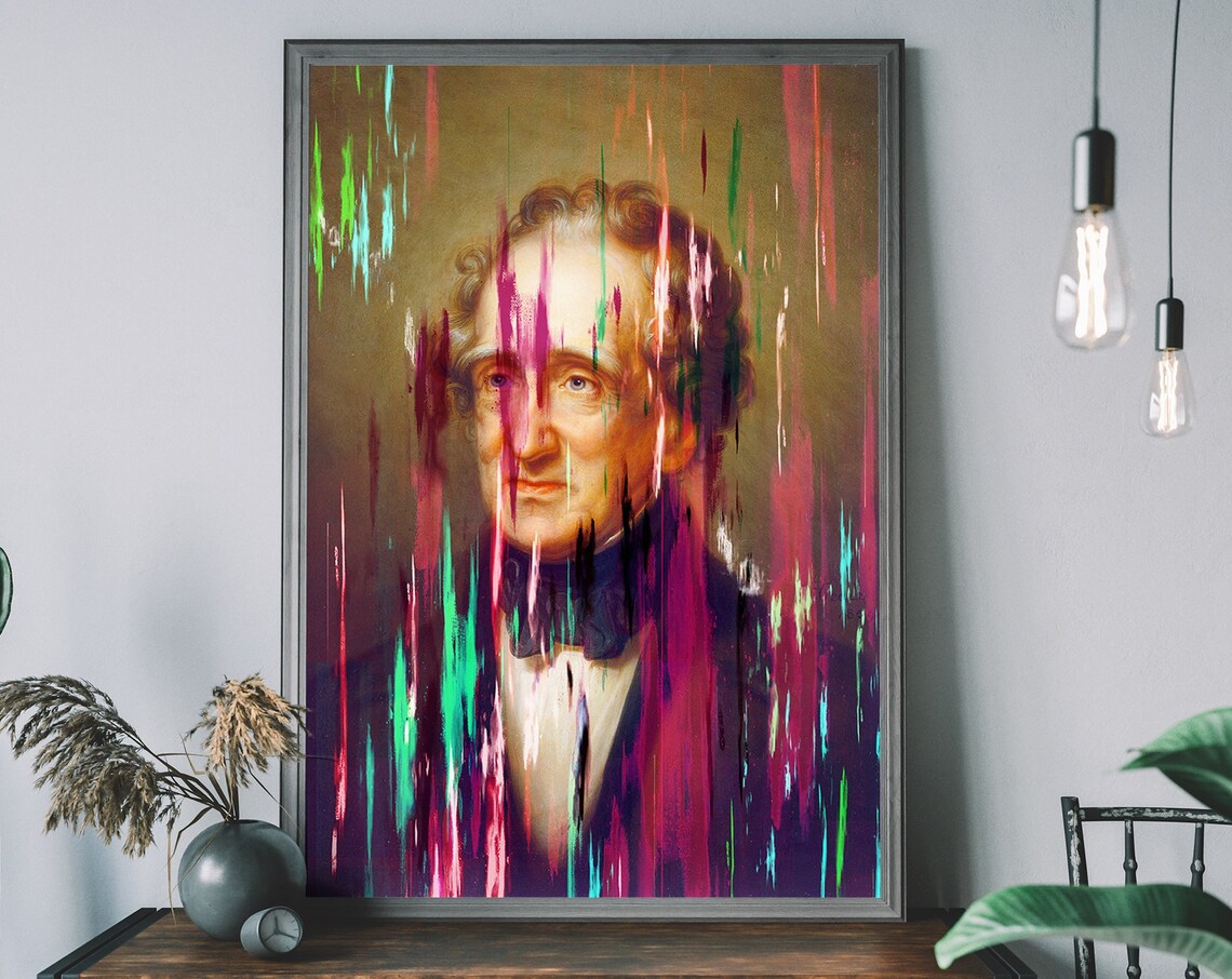 Altered Rembrandt Renaissance Portrait Art Print