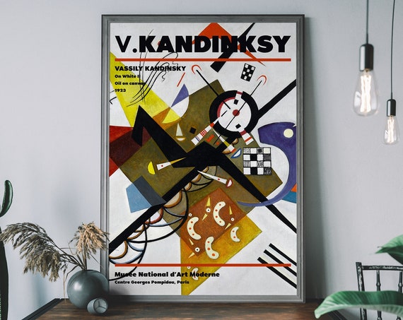 Kandinsky Museum Poster Modern Abstract Art Print Vintage Exhibition Wall