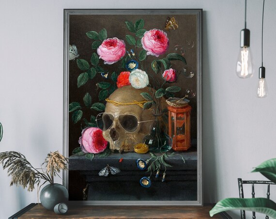 Jan Van Kessel Skull Renaissance Portrait Poster