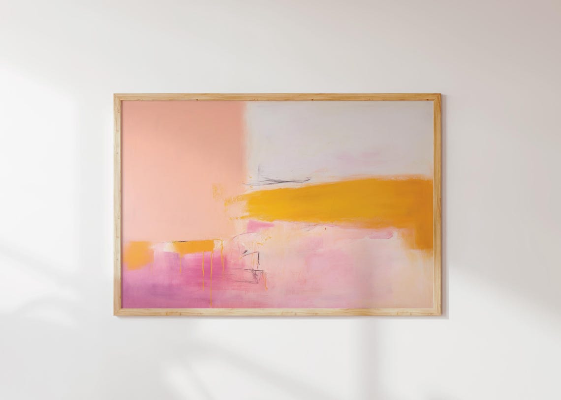 Art Colorful Abstract Art Prints Living Room Decor Bold Colorful Prints Abstract Art Print Pink Orange 069 - Image 5
