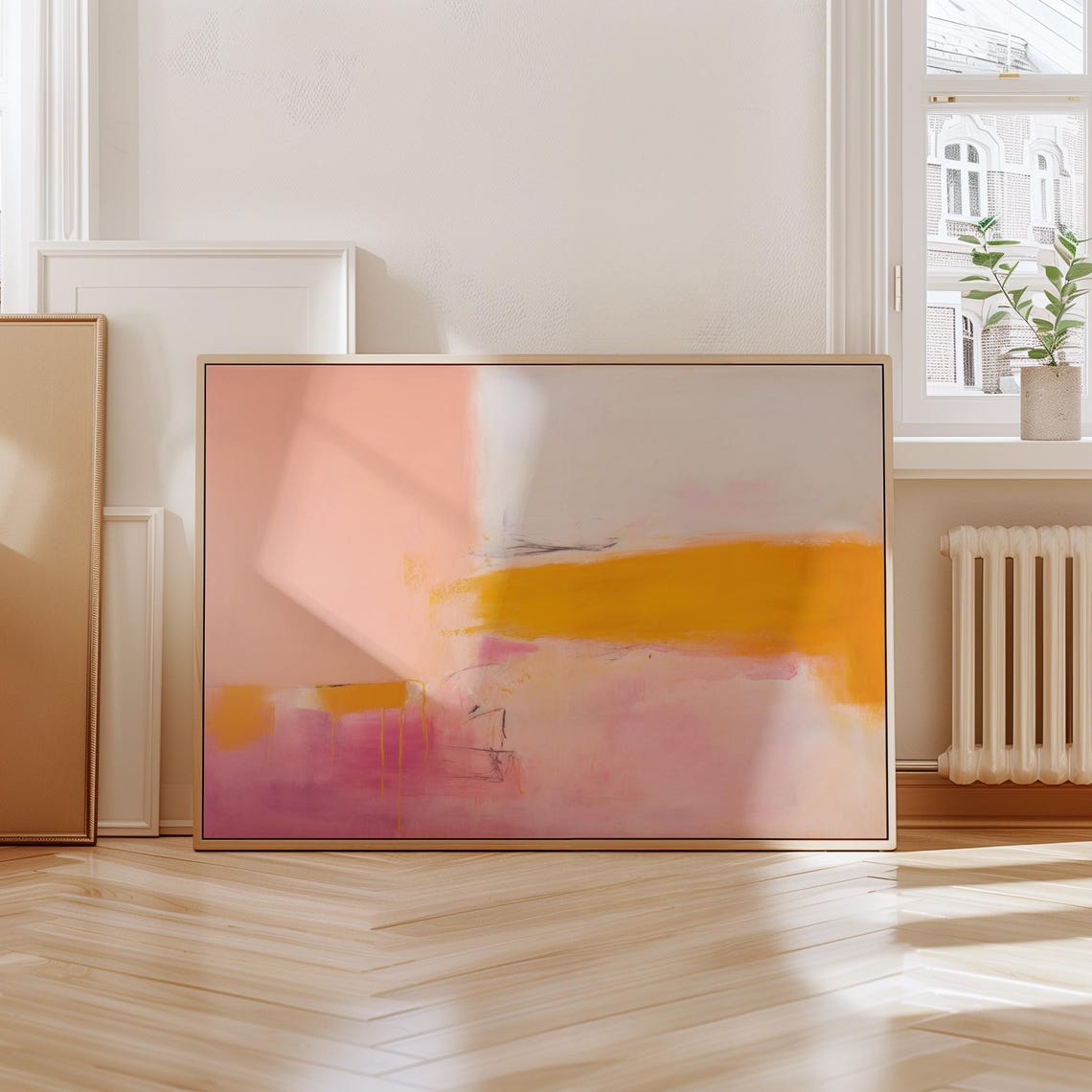 Art Colorful Abstract Art Prints Living Room Decor Bold Colorful Prints Abstract Art Print Pink Orange 069