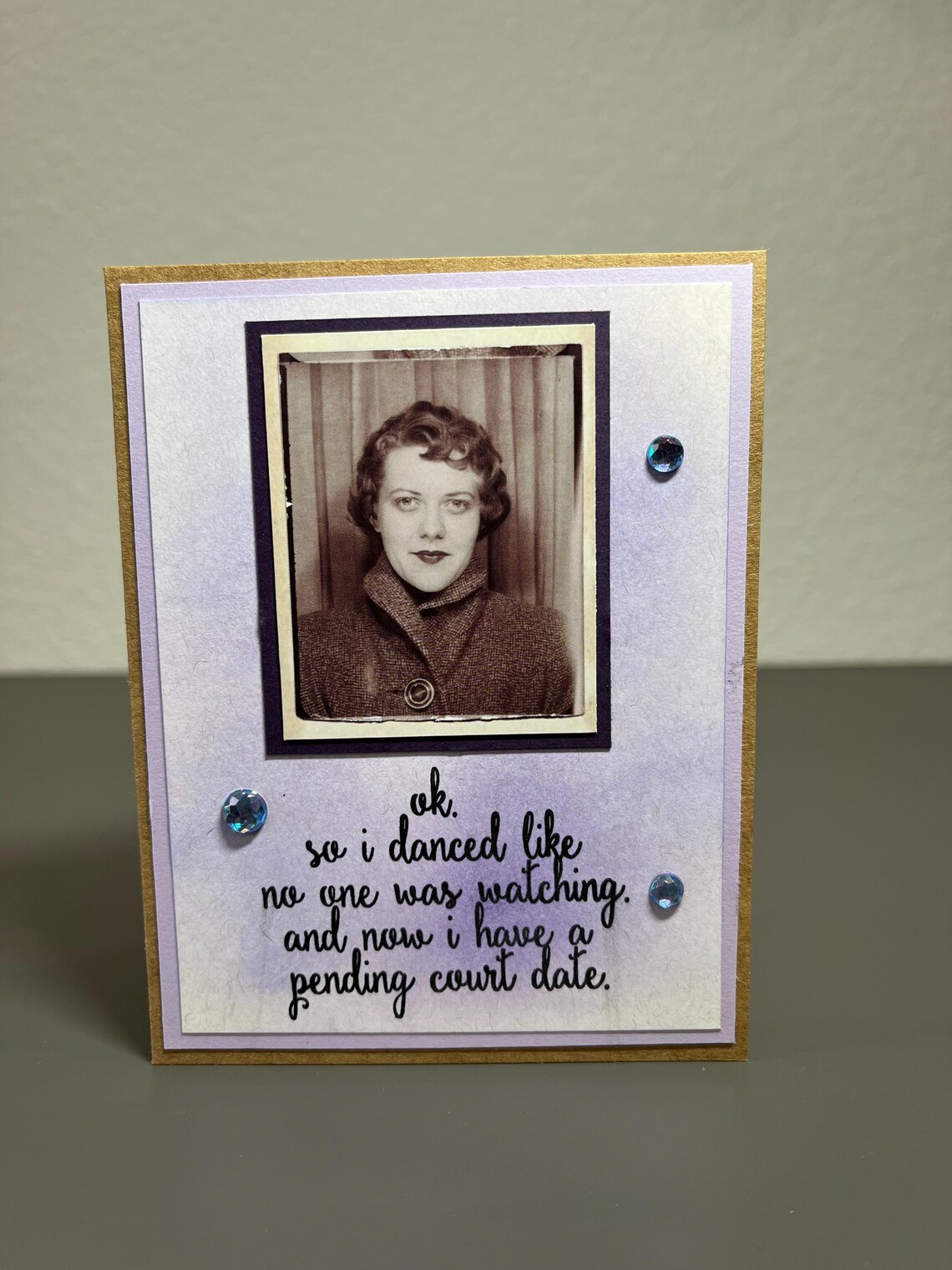 Vintage Styled Photobooth, Humorous Greeting Card